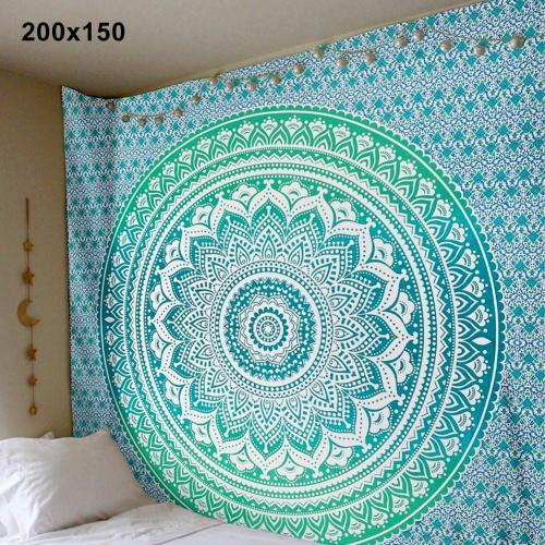 Bohemian Mandala Wall Tapestry Cotton Throw and Yoga Cover