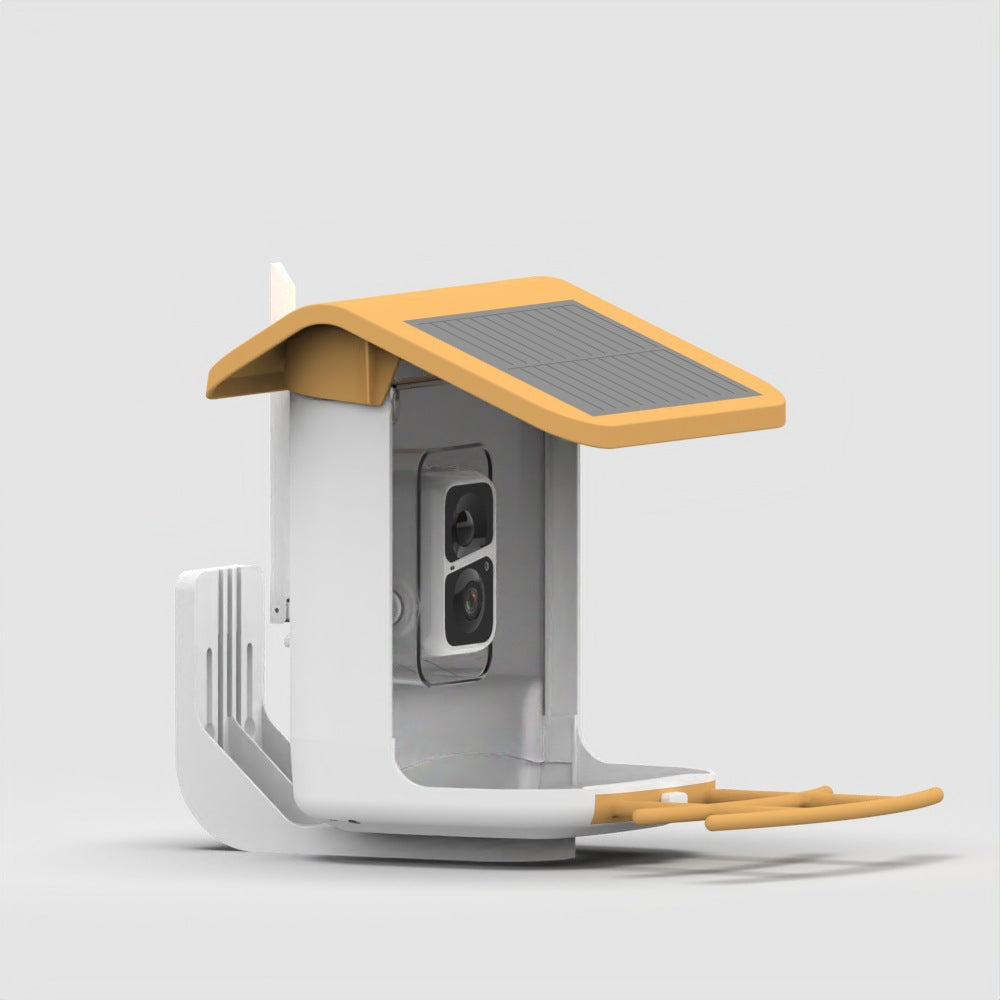 Solar Powered AI Bird Feeder Camera Smart Garden Wildlife Feeder