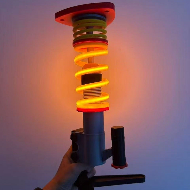 Industrial Table Lamp Car Shock Absorber Design Bedside Desk Light for Office and Man Cave