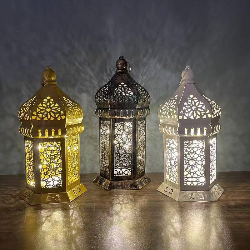 Iron Cut Out Candle Holder Vintage Decorative Lamp Metal
