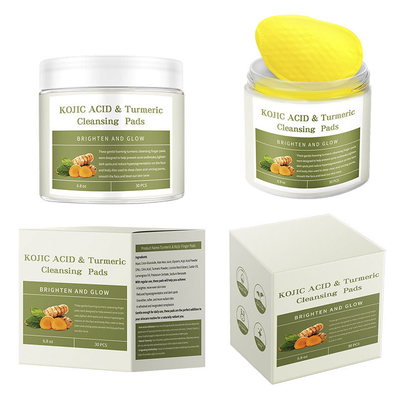 Turmeric and Kojic Acid Cleansing Pads Brightening Face and Body Pads