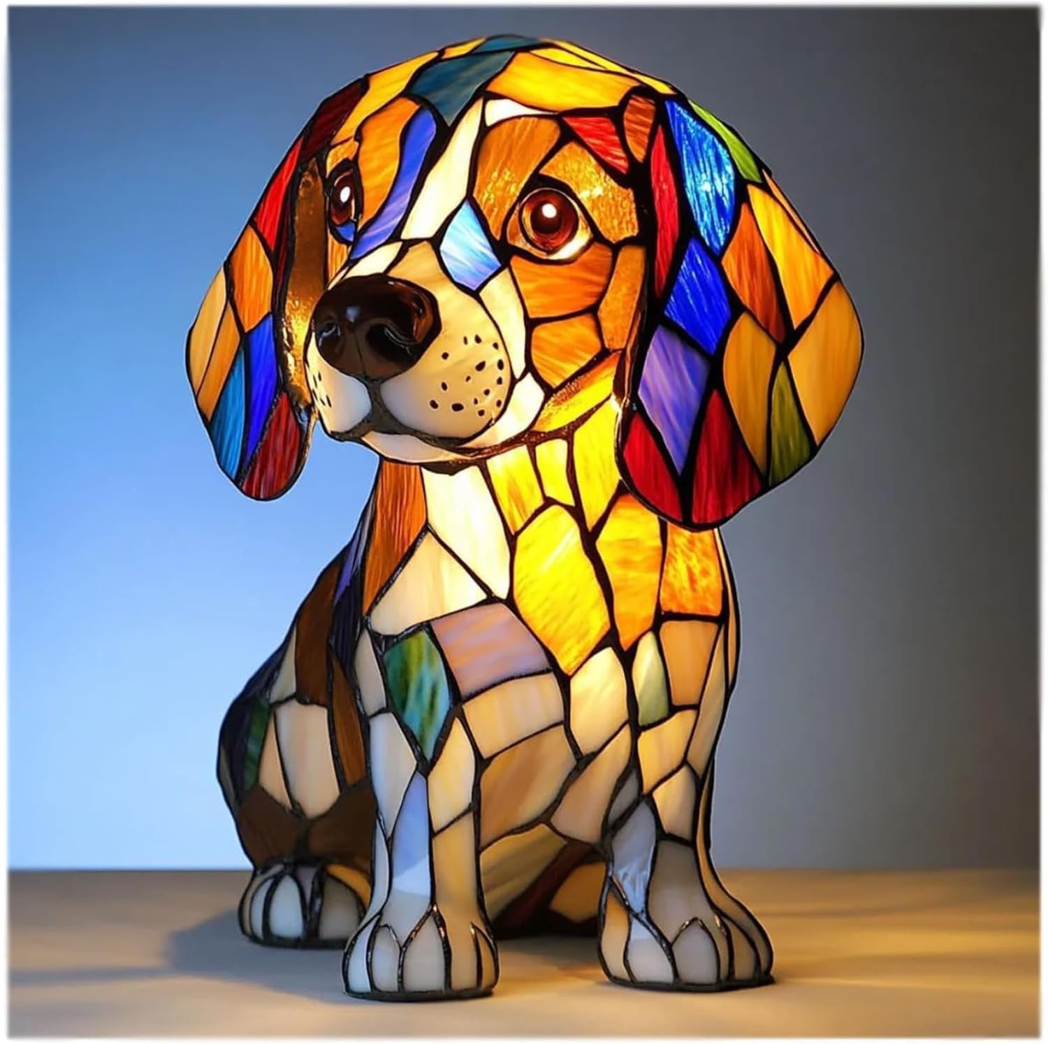 LED Night Light Animal Statue Ambient Bedside Lamp Home Decor
