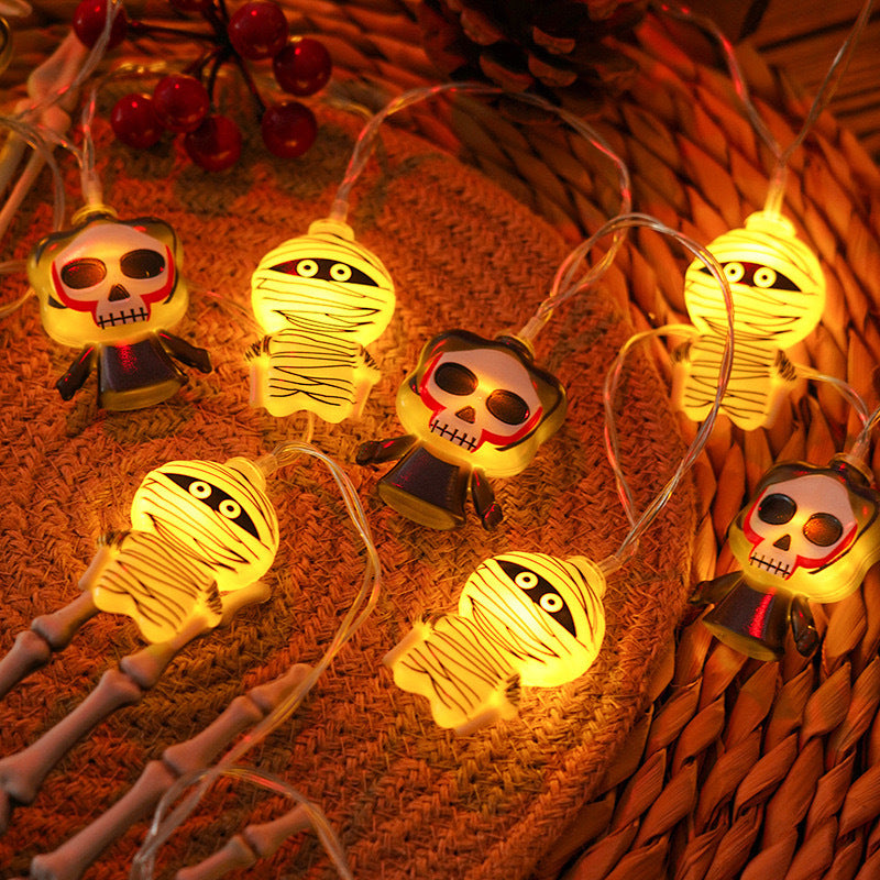 Halloween LED Light String Pumpkin Ghost Outdoor Holiday