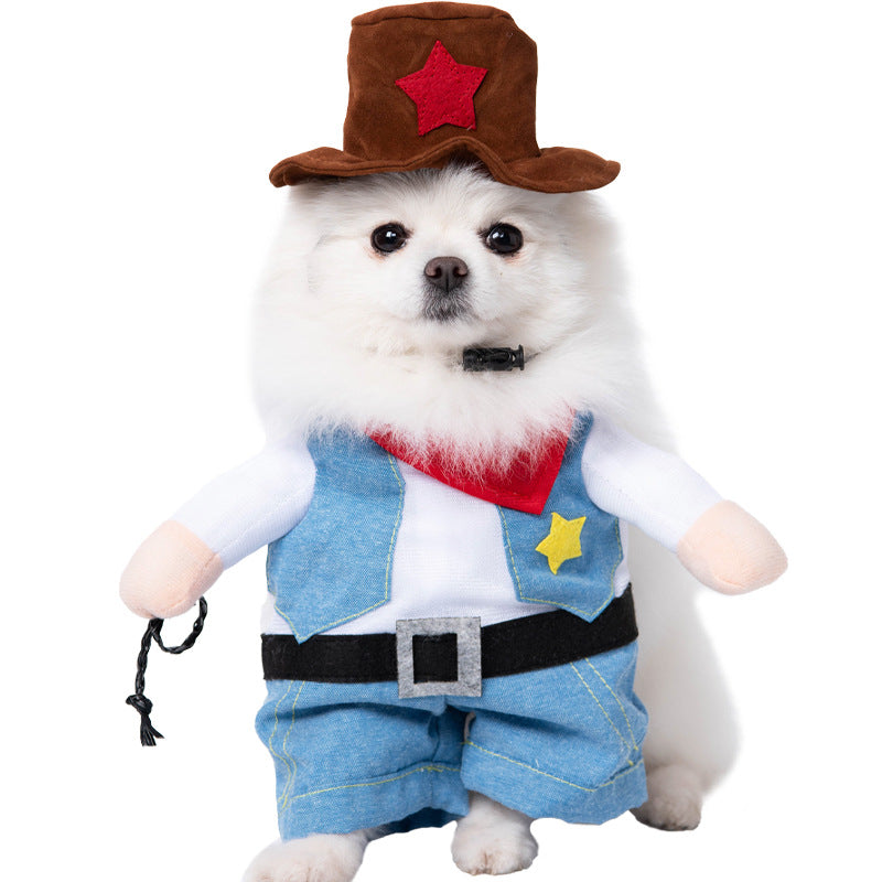 Funny Pet Halloween Costume for Dogs and Cats Adjustable Outfit for Small and Medium Pets