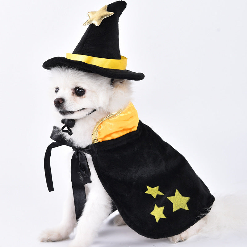 Funny Pet Halloween Costume for Dogs and Cats Adjustable Outfit for Small and Medium Pets