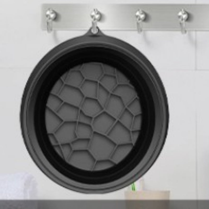 Collapsible Silicone Ice Basin Foldable Wash Bowl for Kitchen
