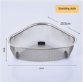 Triangular Stainless Steel Sink Drainer Basket Corner Strainer for Kitchen