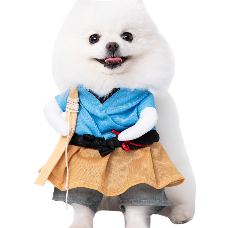 Funny Pet Halloween Costume for Dogs and Cats Adjustable Outfit for Small and Medium Pets