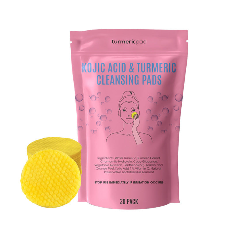 Turmeric and Kojic Acid Cleansing Pads Brightening Face and Body Pads