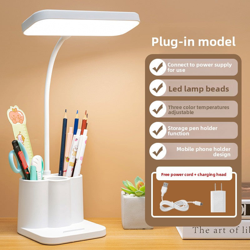 LED Desk Lamp Adjustable Touch Control Dimmable Eye Caring Study Light for Home Office