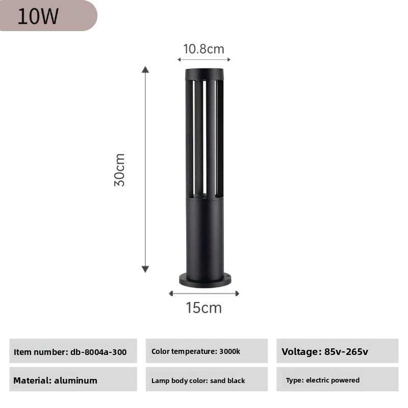 Waterproof Aluminum Outdoor Lawn Light Metal Lamp
