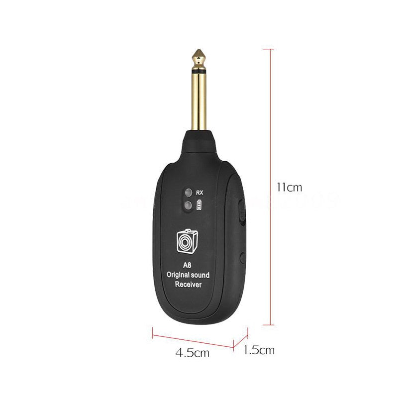 Wireless Guitar Transmission System A8 Rechargeable Instrument Transmitter
