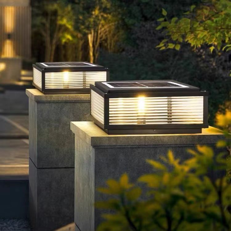 Solar-powered Outdoor Waterproof Post Light Lamp