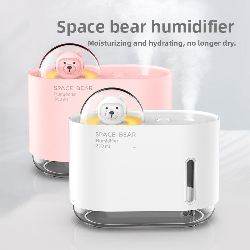 Space Bear Humidifier Cute Quiet Desktop Home Air Hydration