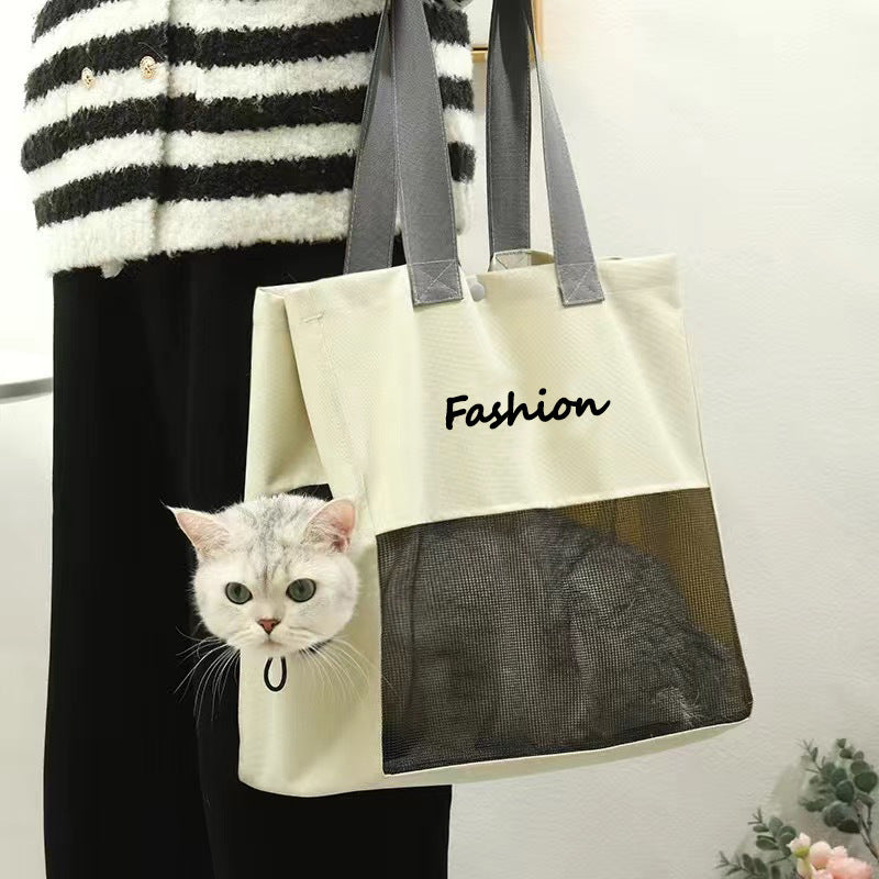 Portable Cat Carrier Bag Breathable Travel Tote for Pets