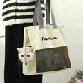 Portable Cat Carrier Bag Breathable Travel Tote for Pets
