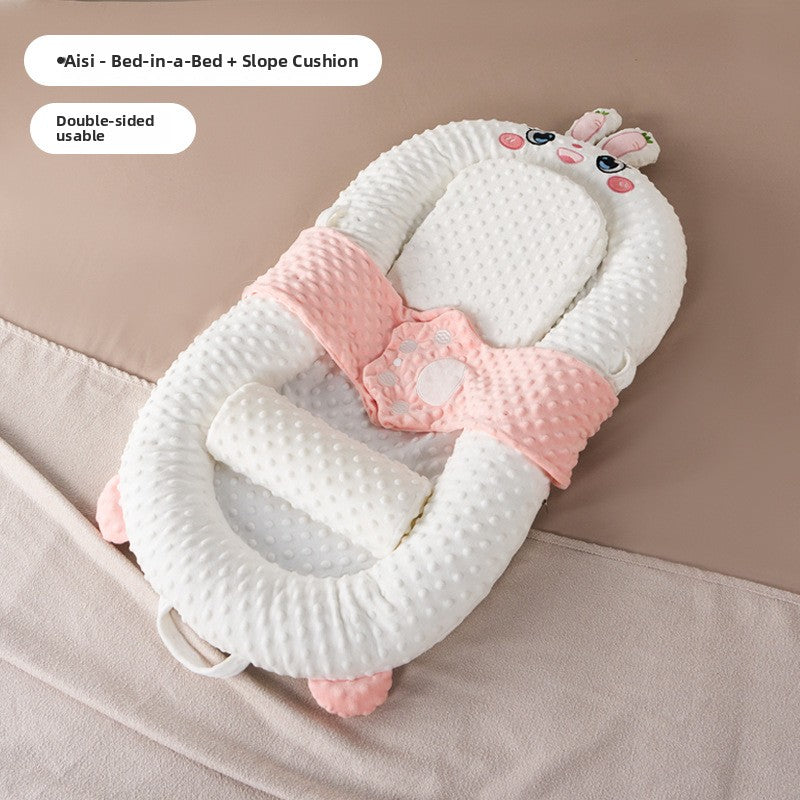 Newborn Anti Roll Sleep Positioner Soothing Baby Bed Support Nest