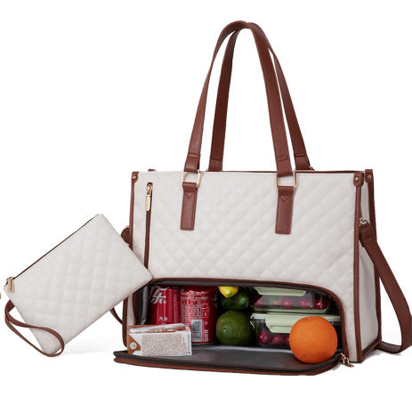 Womens Insulated Lunch Bag Leakproof Cooler Tote for Work and School