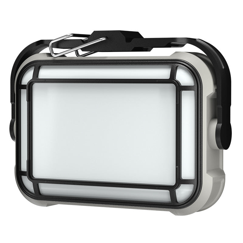 Solar Work Light LED Rechargeable Camping Lamp with Magnetic Hook for Garage Tent and Power Cuts