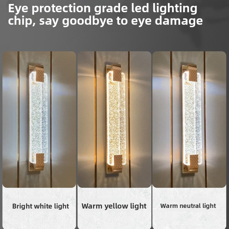 Waterproof Crystal LED Wall Light Indoor Outdoor Use Lamp