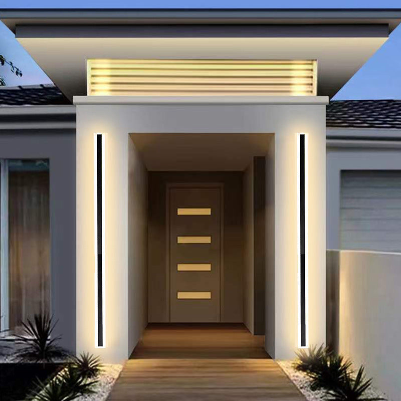 Minimalist Outdoor LED Strip Wall Light Modern Lighting