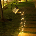 Solar Iron Teapot Outdoor Garden Decorative Light Metal