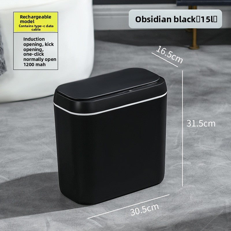 Intelligent Sensing Trash Can Touch Free Automatic Bin with Storage