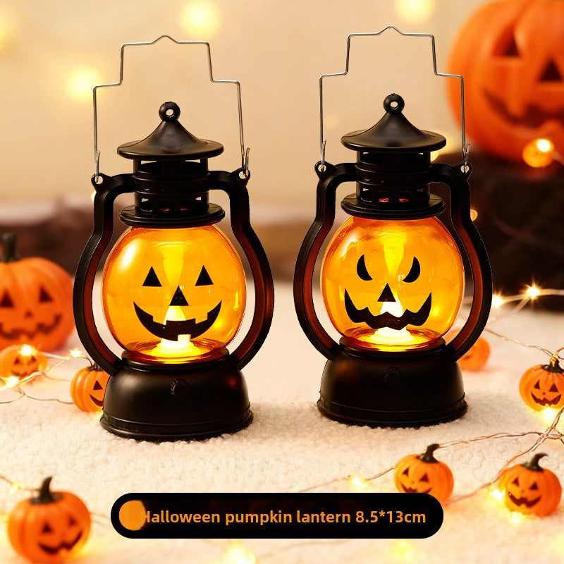 Halloween Retro Small Oil Lamp Pumpkin Lantern Ghost Night