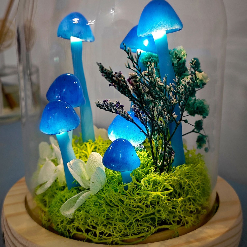 DIY Luminous Mushroom Lamp USB Battery Power Rechargeable