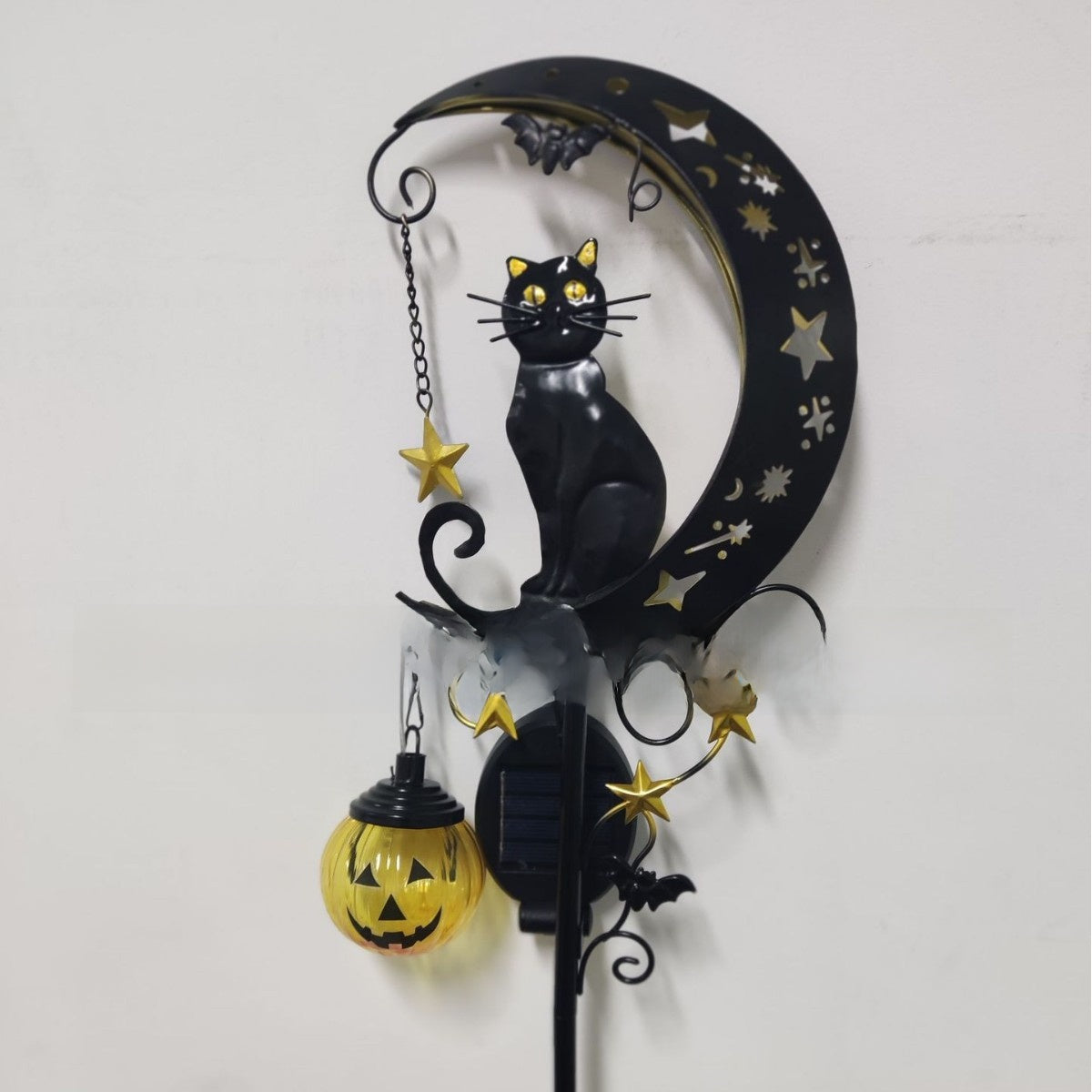 Halloween Black Cat Pumpkin Ground Lamp Holiday Christmas