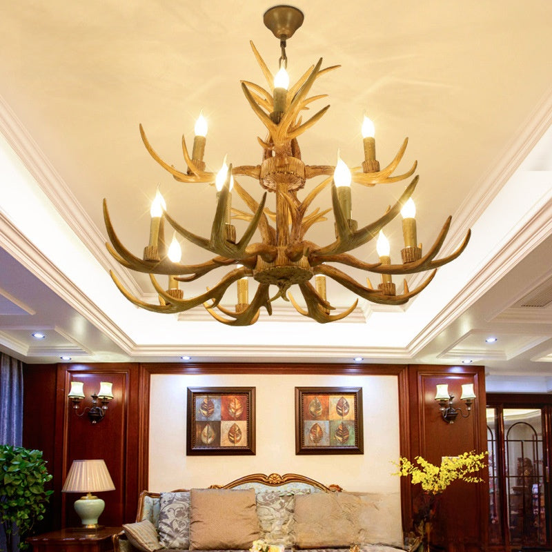 Antler Resin Chandelier LED Pendant Light Lighting Lamp
