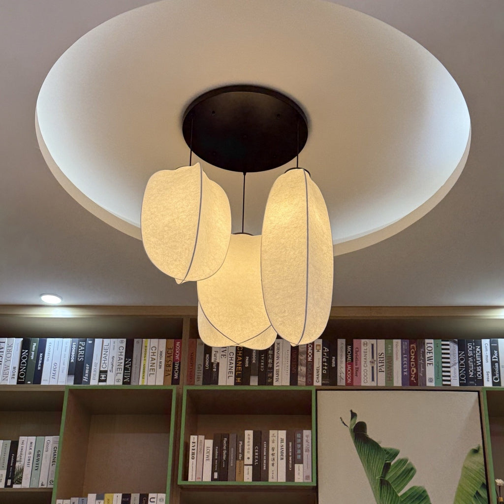 Song Style Silk Pendant Light Lamp