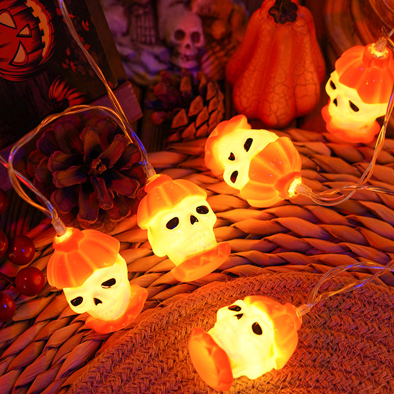 Halloween LED Light String Pumpkin Ghost Outdoor Holiday