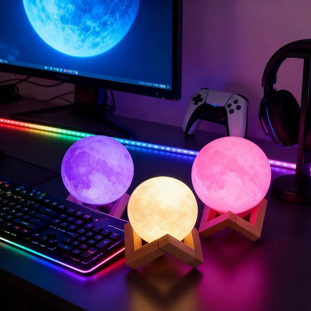 Moon Starry Sky Night Light Creative Bedroom Atmosphere