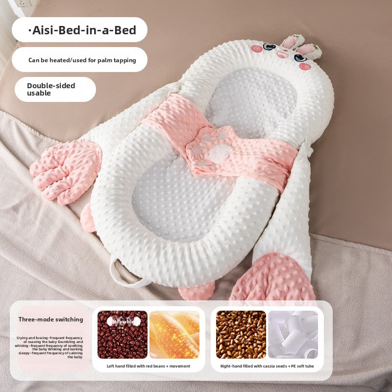 Newborn Anti Roll Sleep Positioner Soothing Baby Bed Support Nest