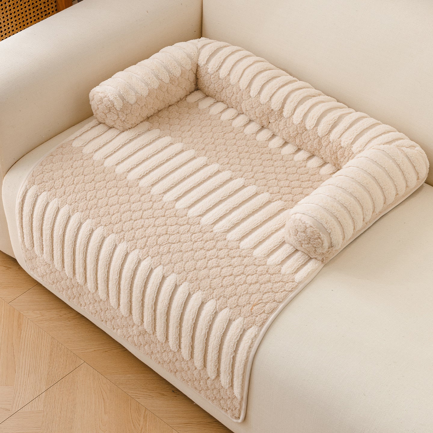Soft Pet Bed Mat Non Slip Base Washable Sleeping Mat for Dogs and Cats