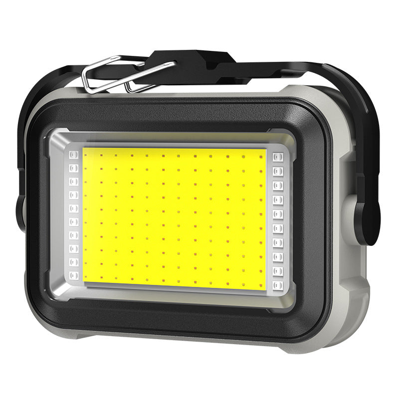 Solar Work Light LED Rechargeable Camping Lamp with Magnetic Hook for Garage Tent and Power Cuts