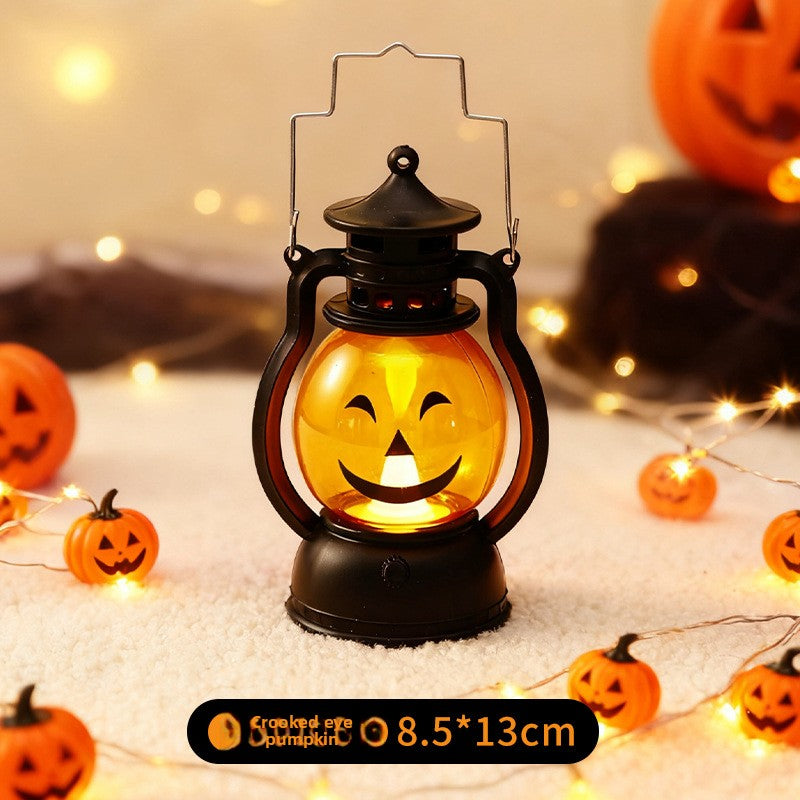 Halloween Retro Small Oil Lamp Pumpkin Lantern Ghost Night