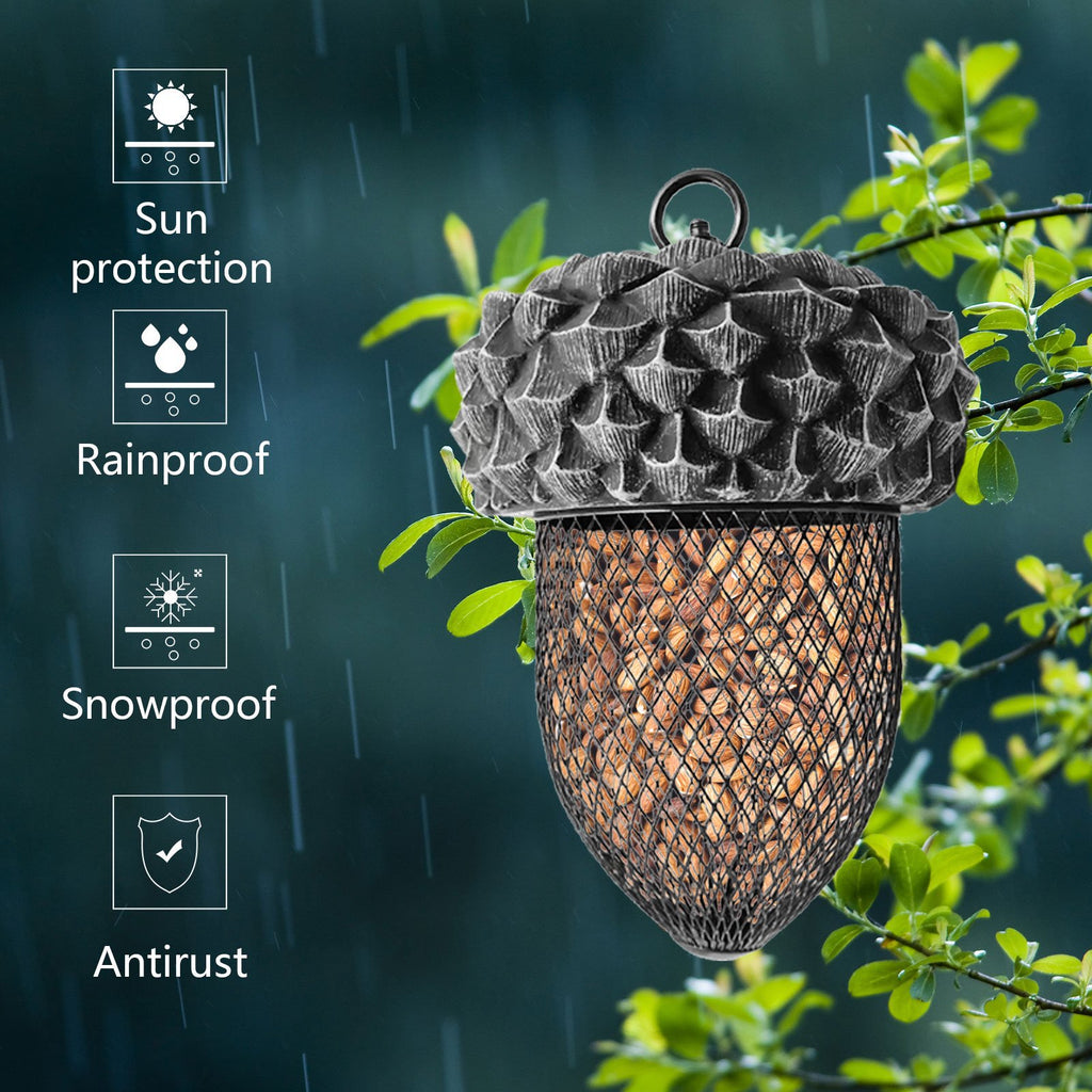 Acorn Shaped Bird Feeder Hanging Garden Feeder for Wild Birds