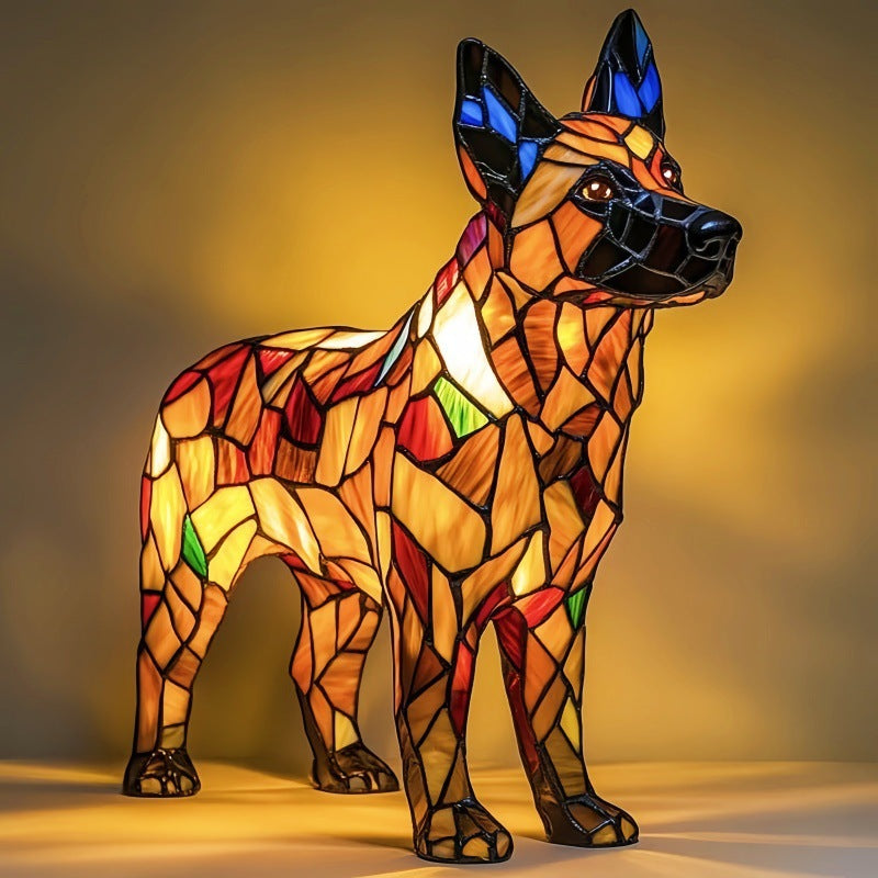 LED Night Light Animal Statue Ambient Bedside Lamp Home Decor