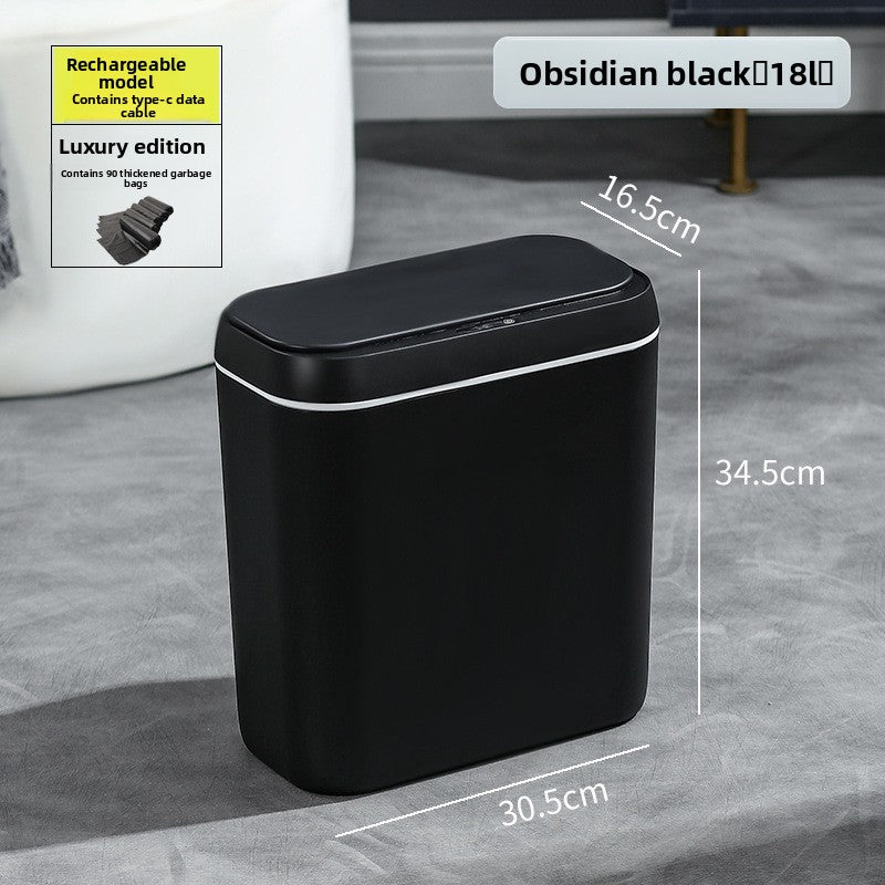 Intelligent Sensing Trash Can Touch Free Automatic Bin with Storage