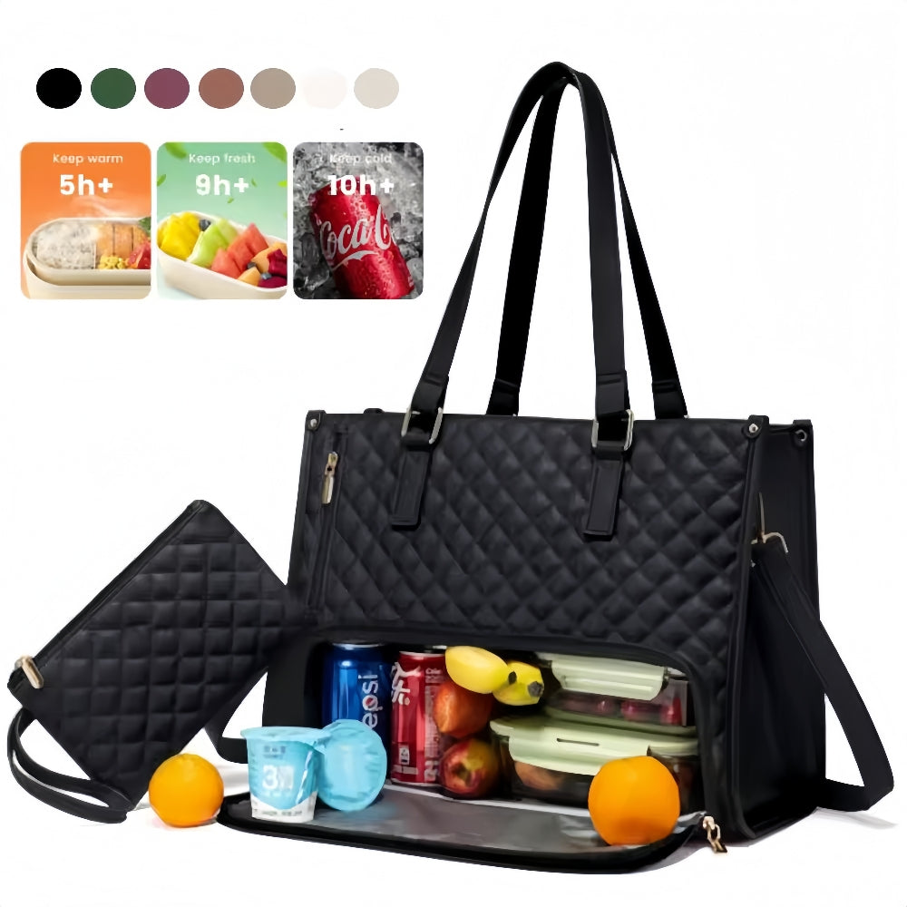 Womens Insulated Lunch Bag Leakproof Cooler Tote for Work and School