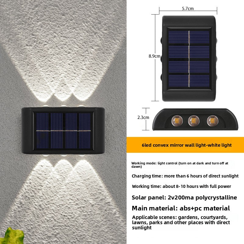 Solar Powered Outdoor Wall Light LED Illumination Lighting