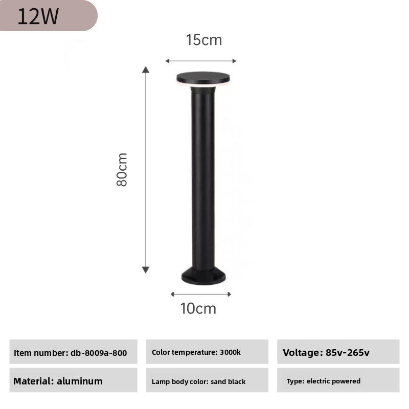 Waterproof Aluminum Outdoor Lawn Light Metal Lamp