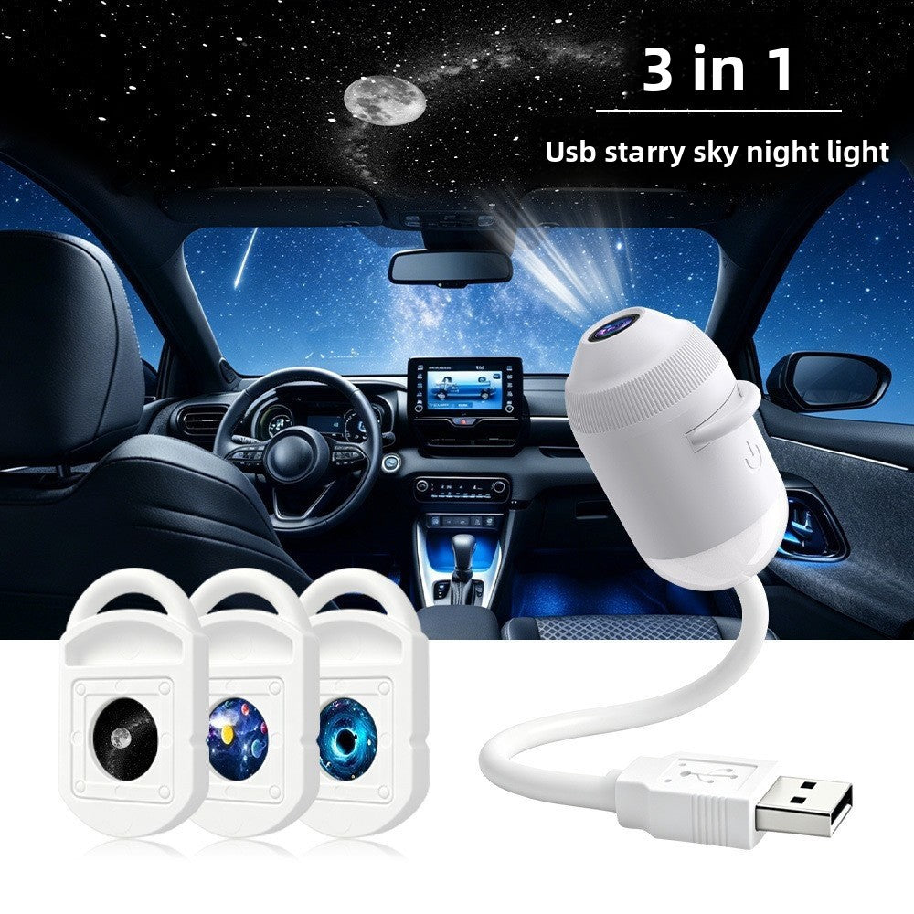 Starry Sky Projection Lamp Replaceable Film Patterns USB