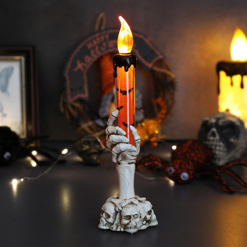 Skull Hand Candle Lamp Light
