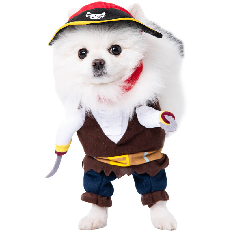 Funny Pet Halloween Costume for Dogs and Cats Adjustable Outfit for Small and Medium Pets