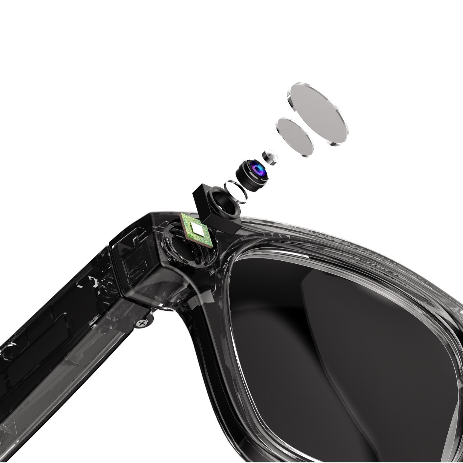 AI Camera Smart Glasses Hands Free Photo and Video Recording