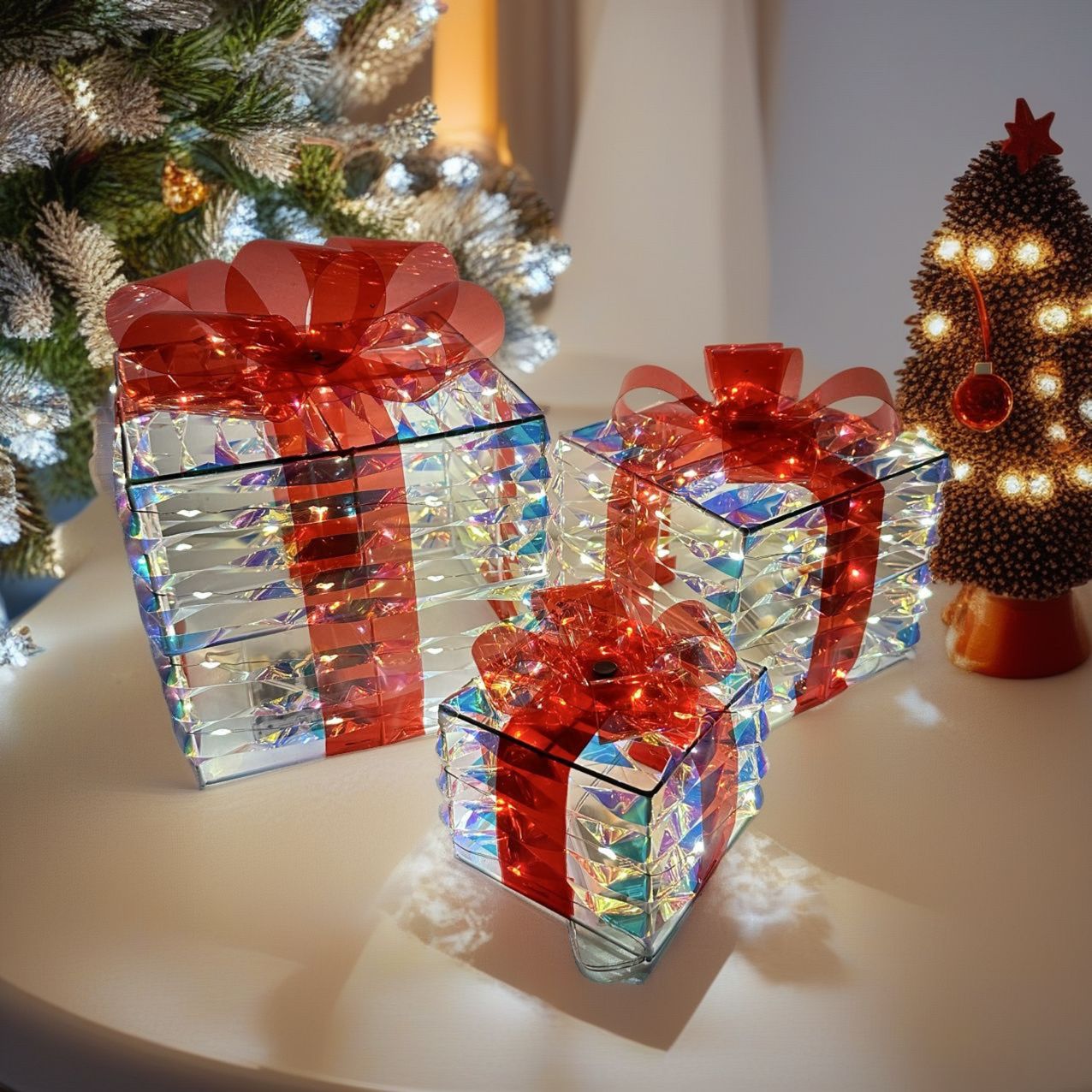 Christmas Ornament Set Shatterproof Tree Baubles Holiday Decorations for Indoor Trees