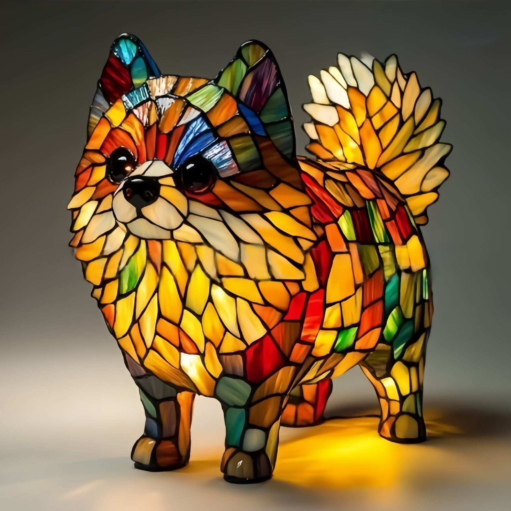 LED Night Light Animal Statue Ambient Bedside Lamp Home Decor